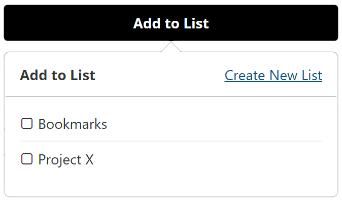 Click Add to Lists