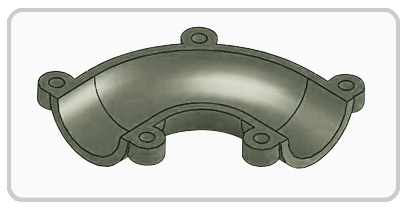 Figure 2 - Two parts can be bolted together to form a finished tube