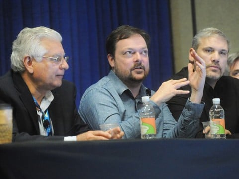 Left to right: Augusto Picozza, Marco Perry and Kevin Shinn were part of a panel of experts who discussed the necessary, and often difficult, collaboration between designers, marketers and engineers, during a pre-conference session at NPE 2015. 