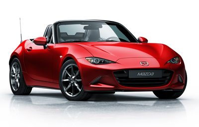 The new Mazda MX-5 uses high-strength, heat-resistant bioplastic for interior parts and biofabric for vehicle upholstery.