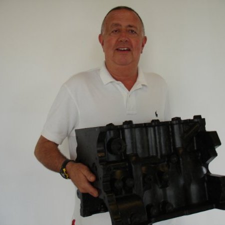 Matt Holtzberg & his Polimotor 2 engine - learn more about car engine plastic polymers in the Prospector Knowledge Center.