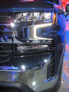 Chevy Silverado truck headlight - see more innovations in automotive plastics in the Prospector Knowledge Center!