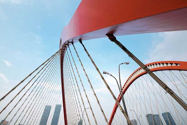 Painted steel bridge - learn about coating adhesion on steel in the Prospector Knowledge Center.