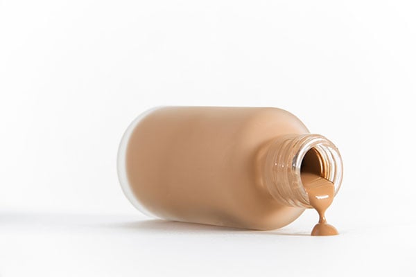 image of a bottle of liquid foundation - learn more about formulating green foundations
