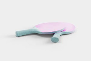 Amorim’s Cork Polymer Compounds are now finding use in a wide range of applications, including sporting goods such as these ping pong paddles. 