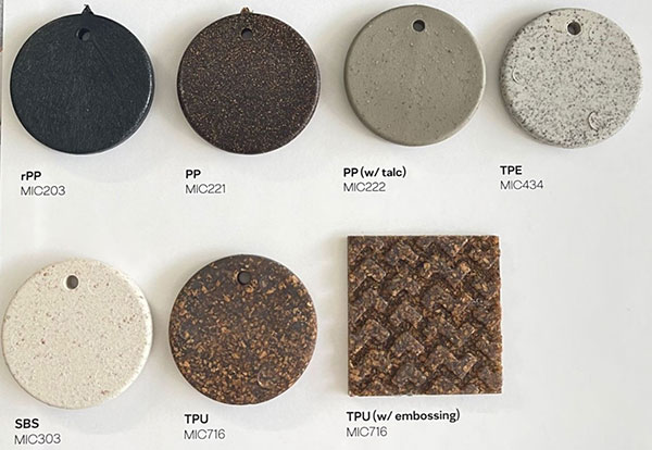 ACC recently launched a range of cork polymer composites for the automotive industry, called Mobility Interior Compounds. 