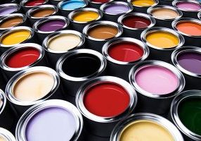 multiple open cans of paint